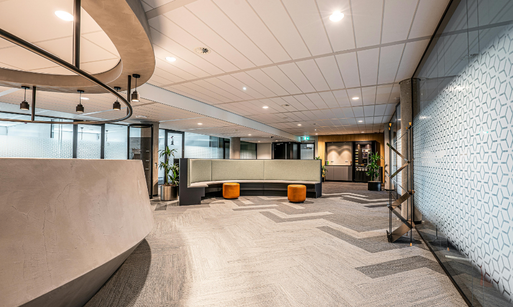 custom-designed office carpet flooring