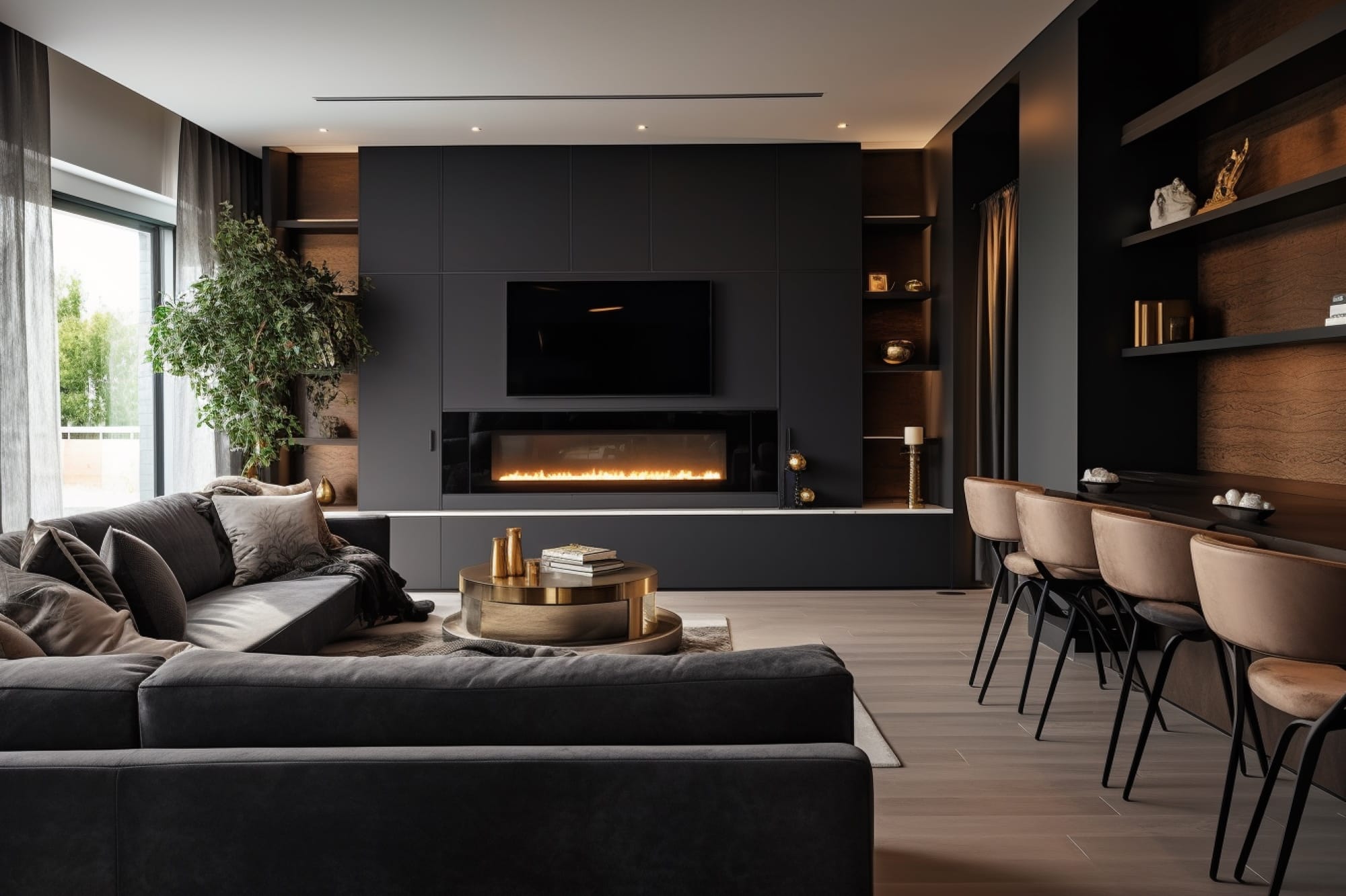 Living room interior design - Custom Made Carpenter