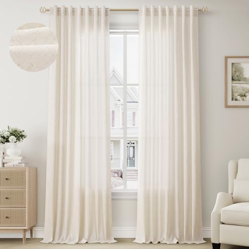 beige curtains